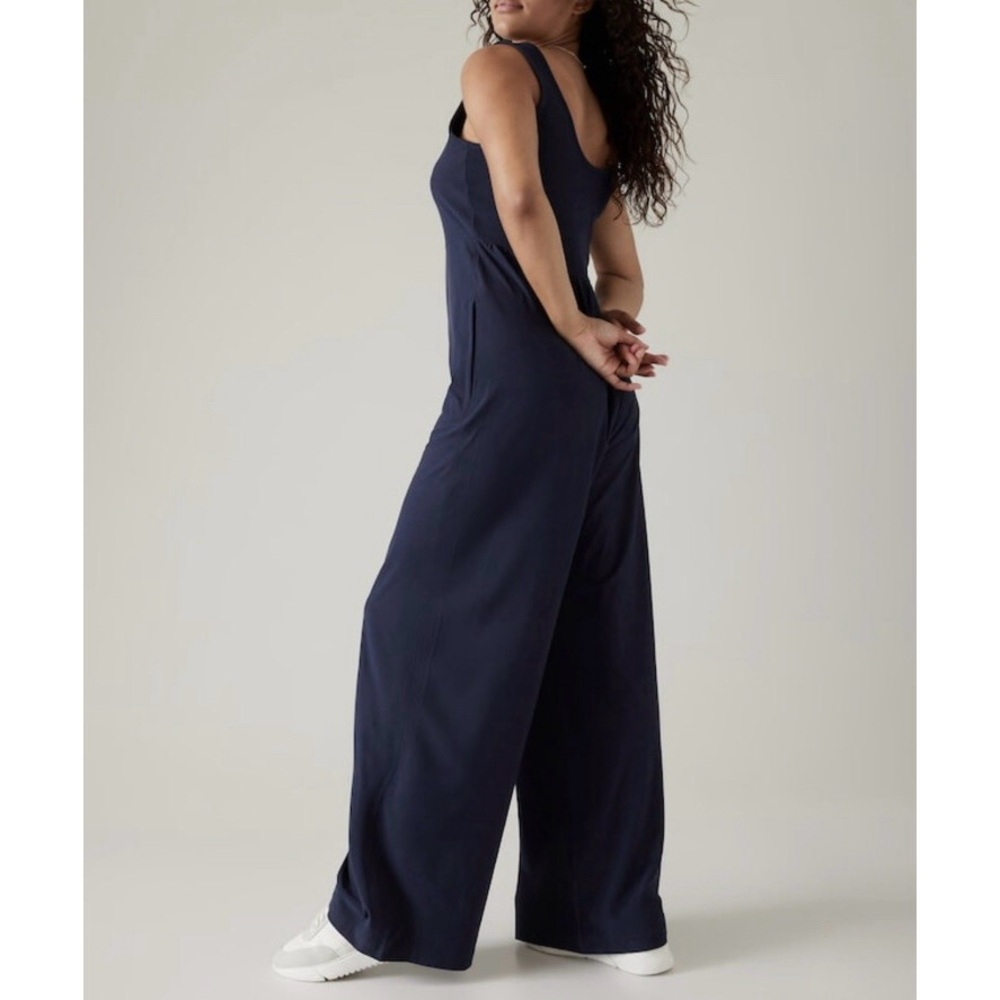 Athleta Passenger Jumpsuit Navy Blue Sz S Tall NWT